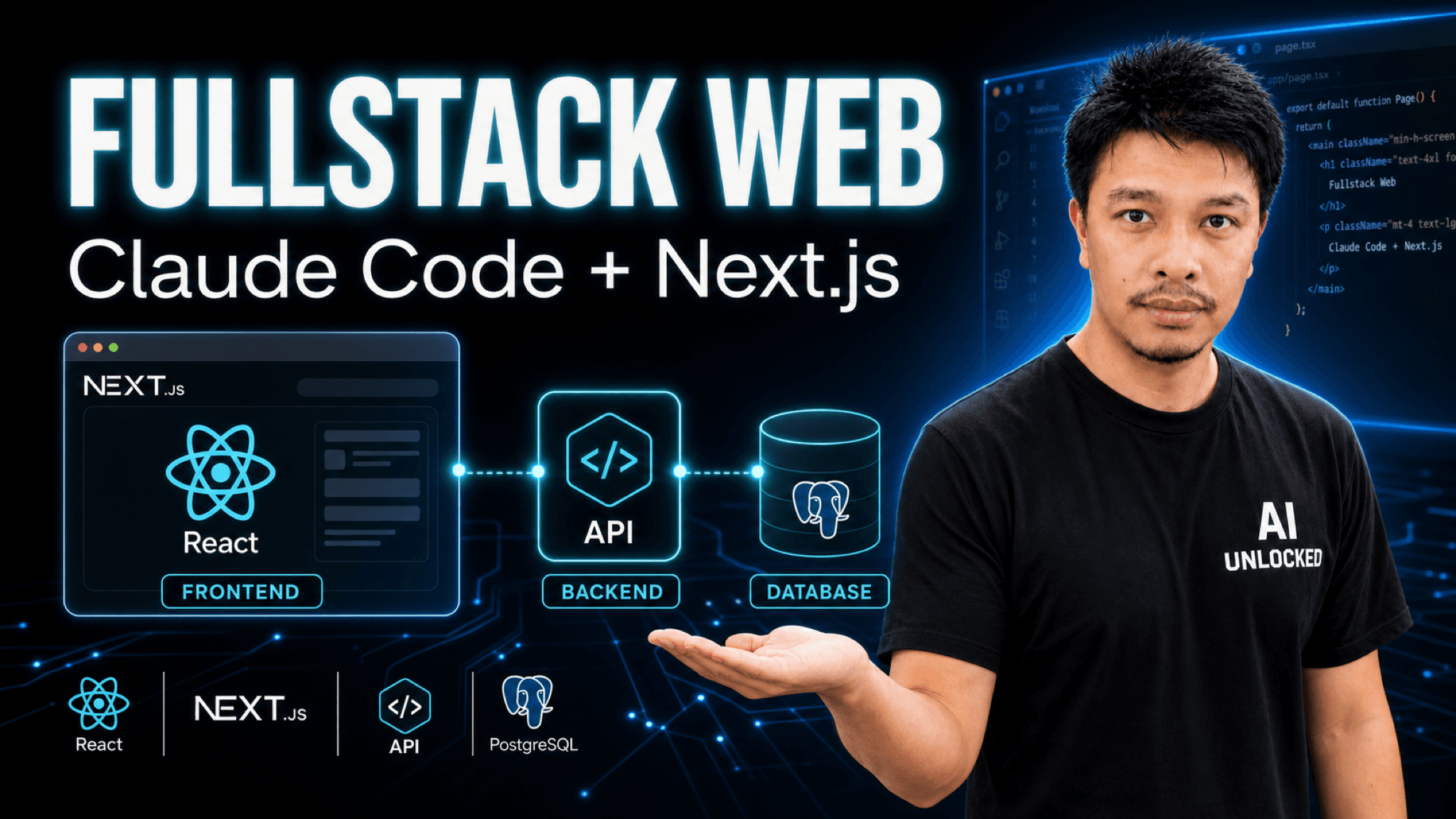 ภาพปก Vibe Coding ทำเว็บคอร์สออนไลน์ด้วย Claude Code + Next.js แบบ FullStack